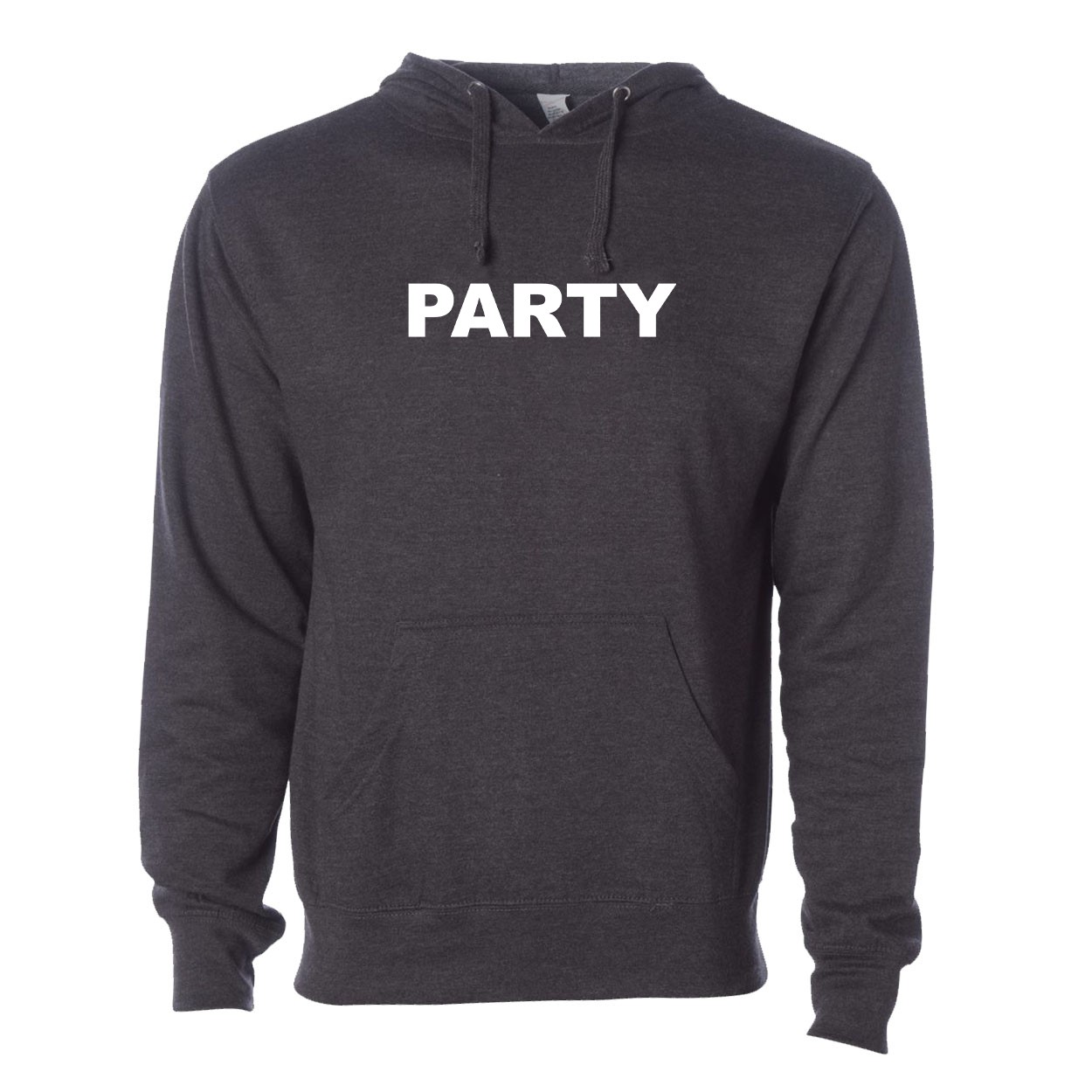 Party Brand Logo Classic Sweatshirt Dark Heather Gray (Black Logo)