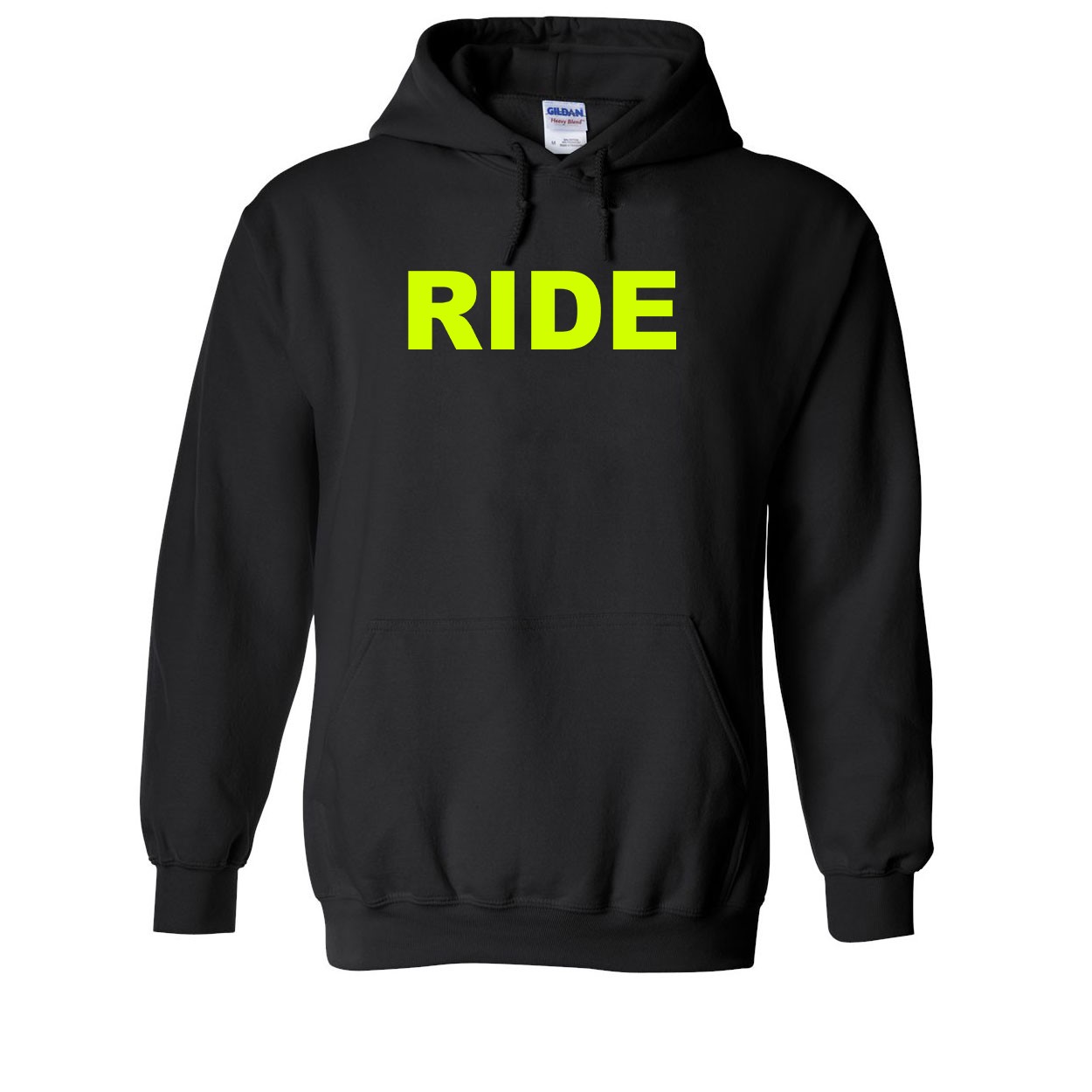 Ride Brand Logo Classic Sweatshirt Black (Hi-Vis Logo)