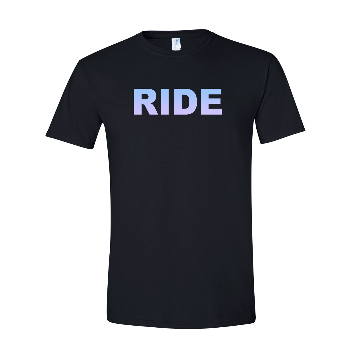 Ride Brand Logo Classic T-Shirt Black (Holographic Logo)