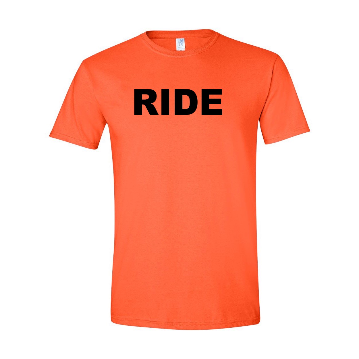 Ride Brand Logo Classic T-Shirt Orange (Black Logo)