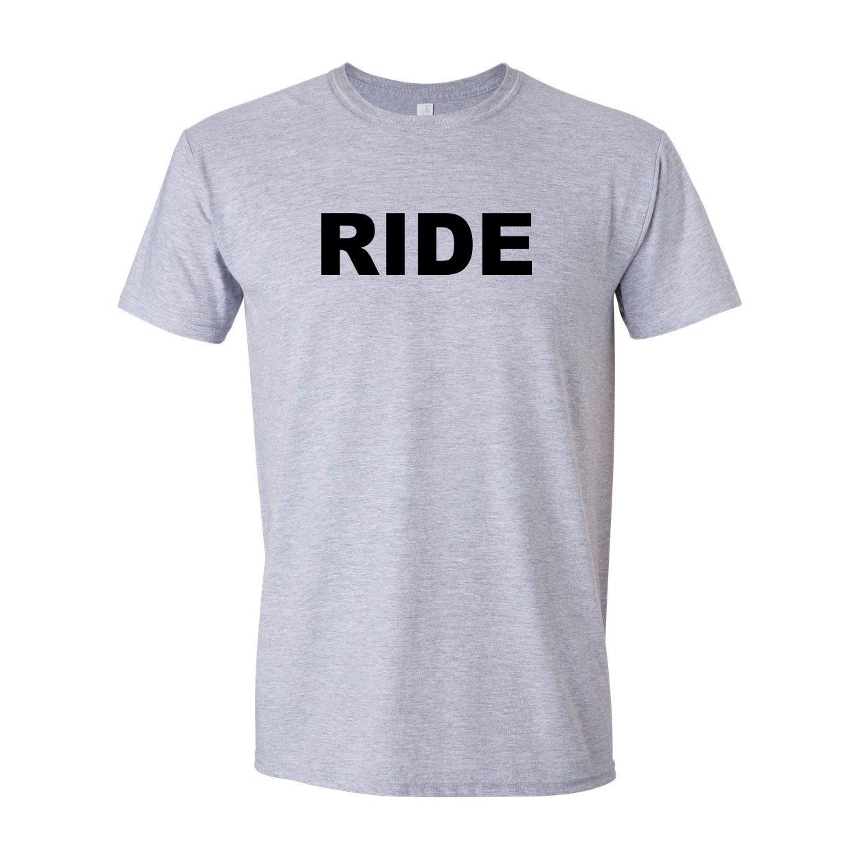 Ride Brand Logo Classic T-Shirt Sport Gray (Black Logo)