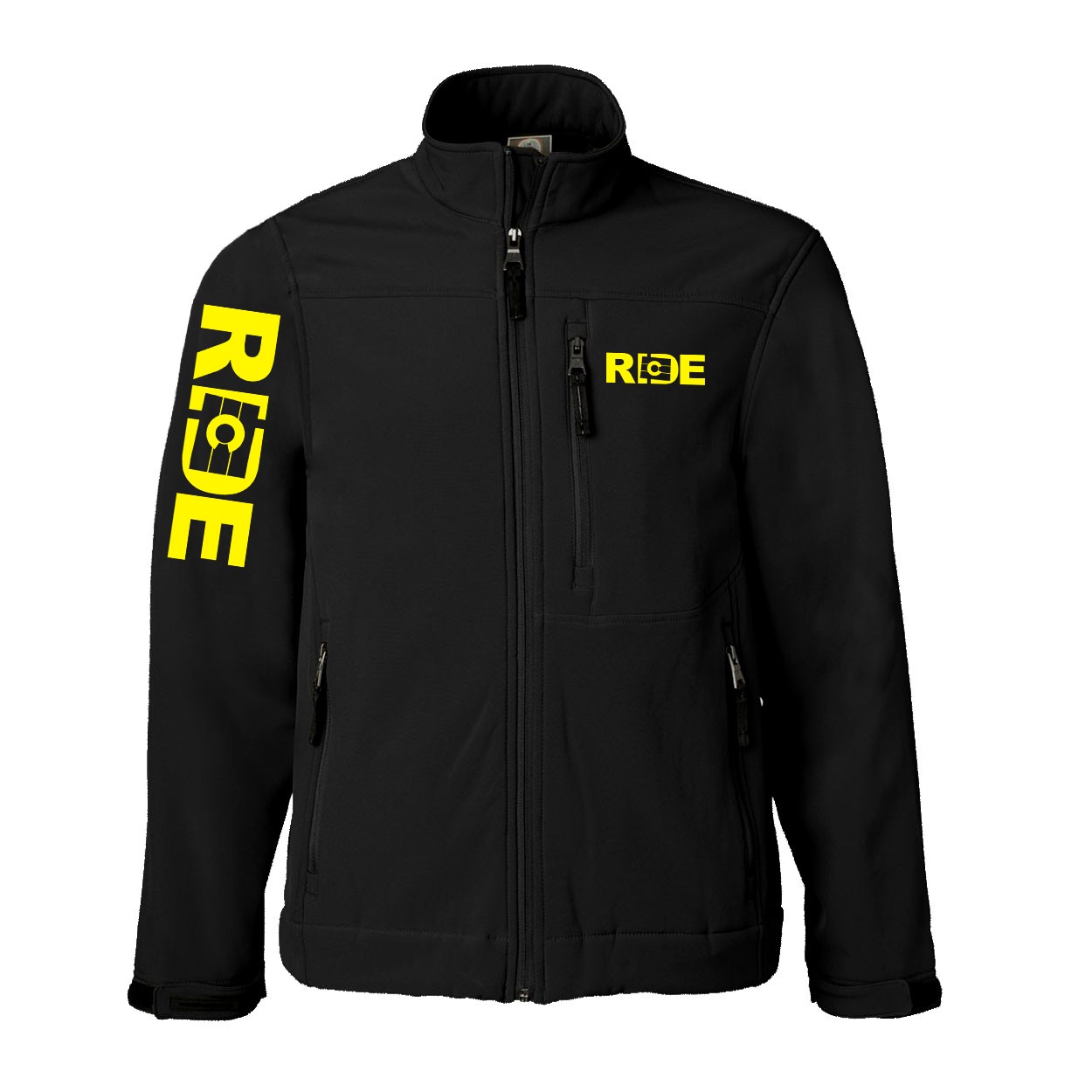 Ride Colorado Classic Soft Shell Weatherproof Jacket (Yellow Logo)