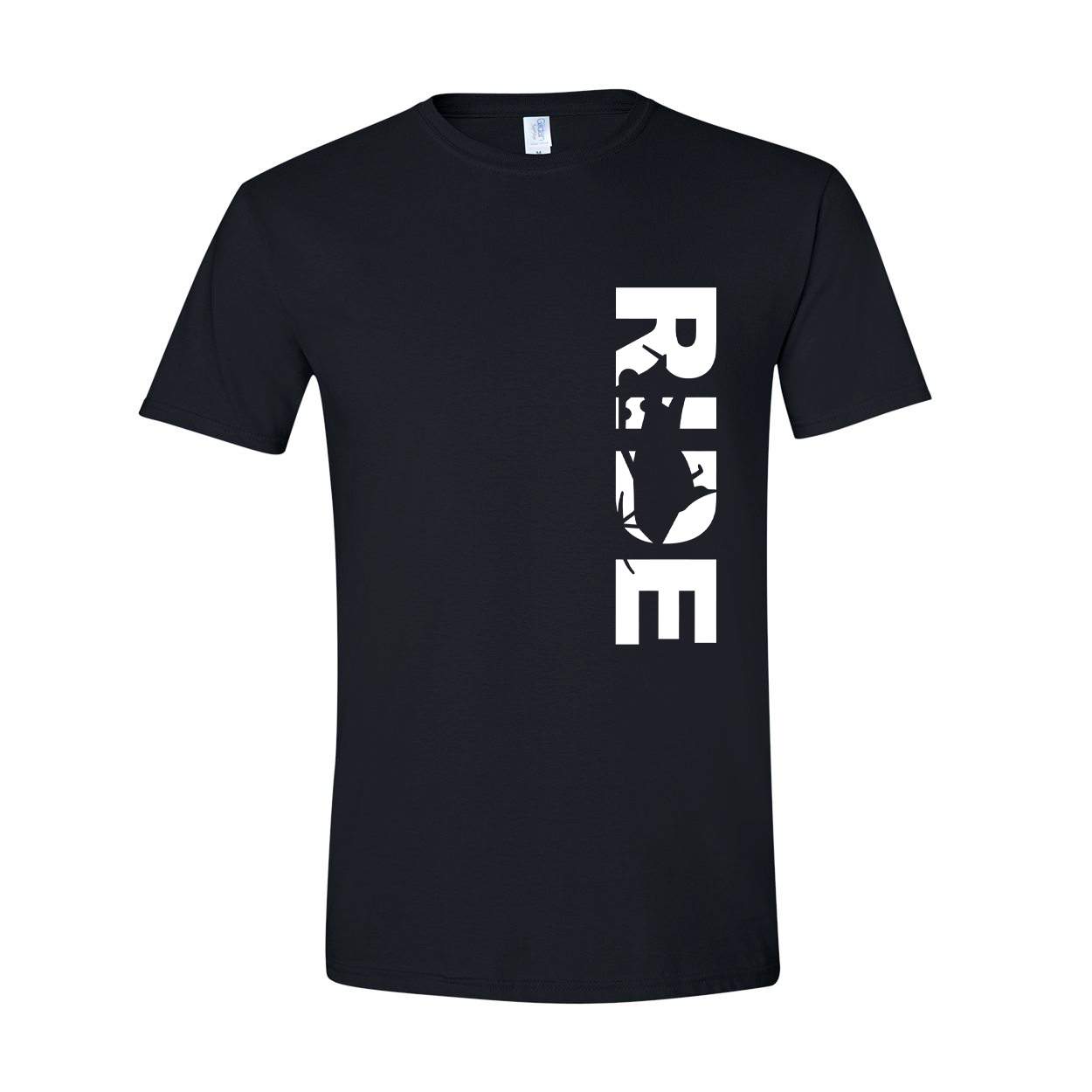 Ride Snowmobile Logo Classic Vertical T-Shirt Black