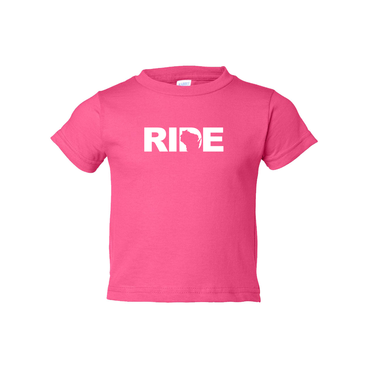 Ride Wisconsin Classic Toddler T-Shirt Pink