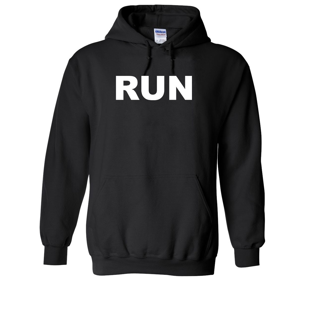 Run Brand Logo Classic Sweatshirt Black (White Logo)