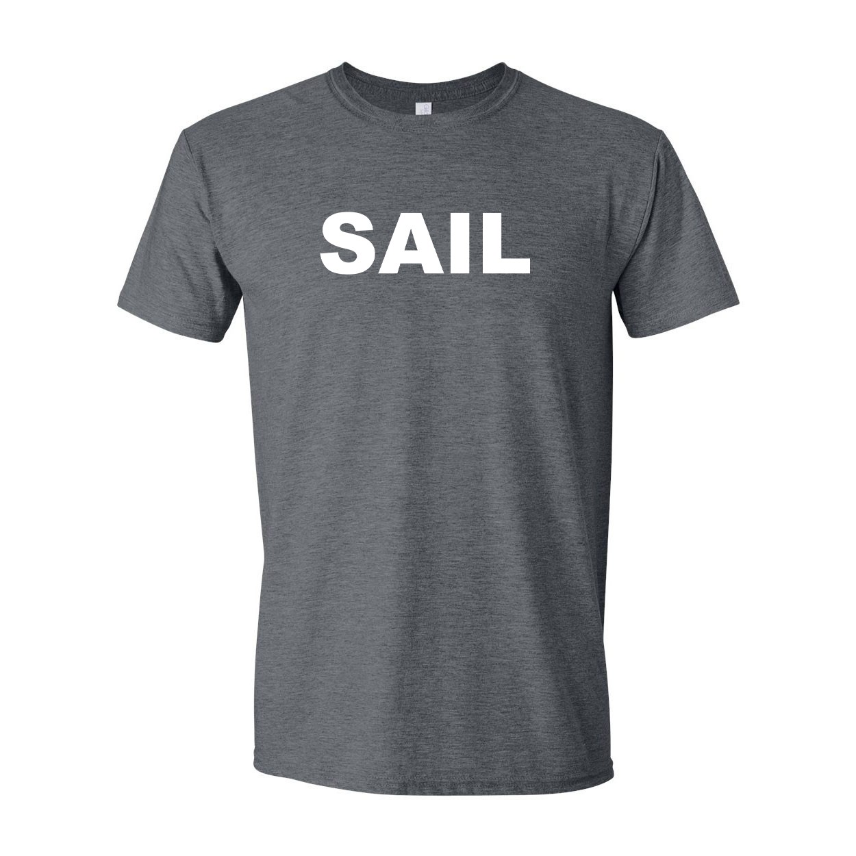 Sail Brand Logo Classic T-Shirt Dark Heather Gray
