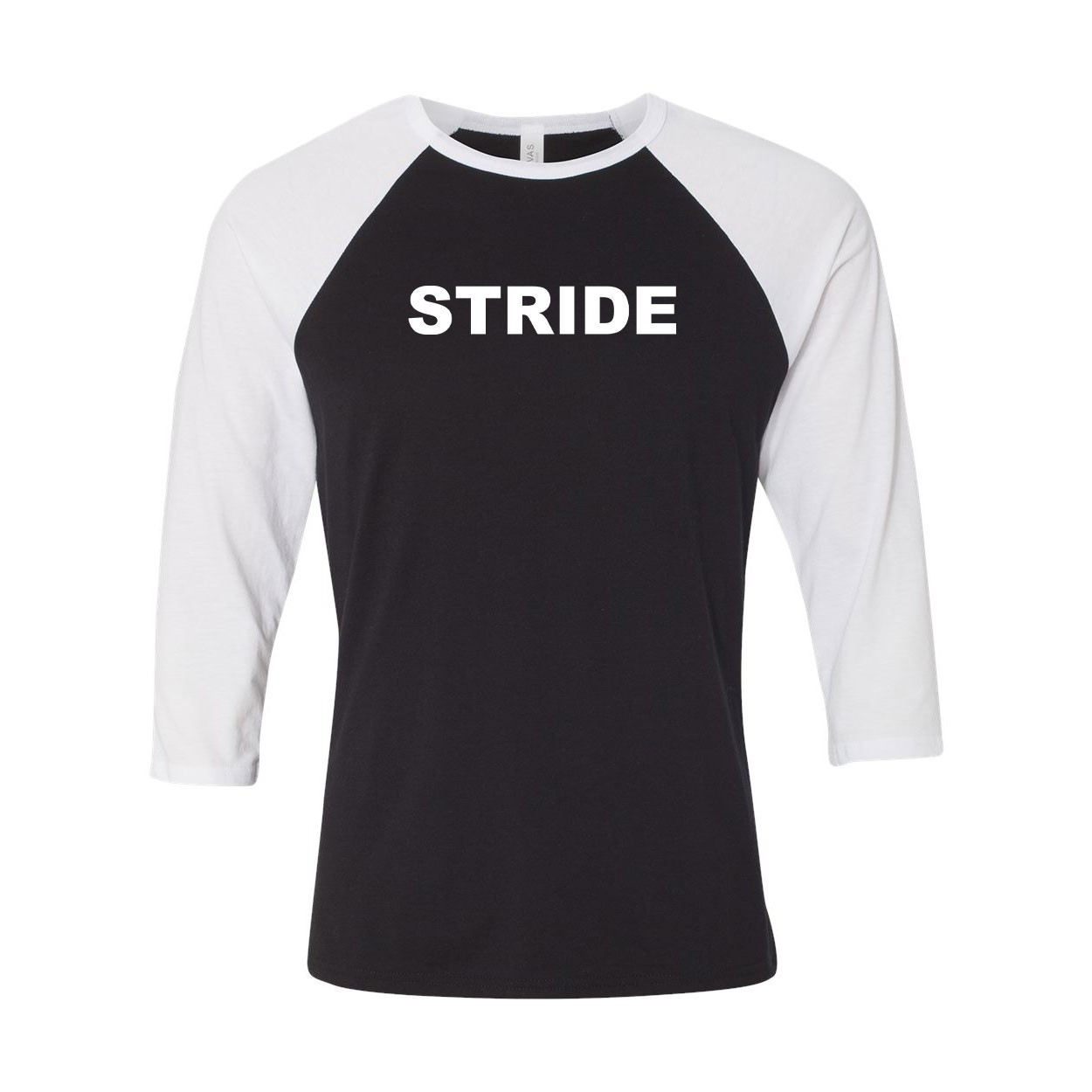 Stride Brand Logo Classic Raglan Shirt Black/White (White Logo)