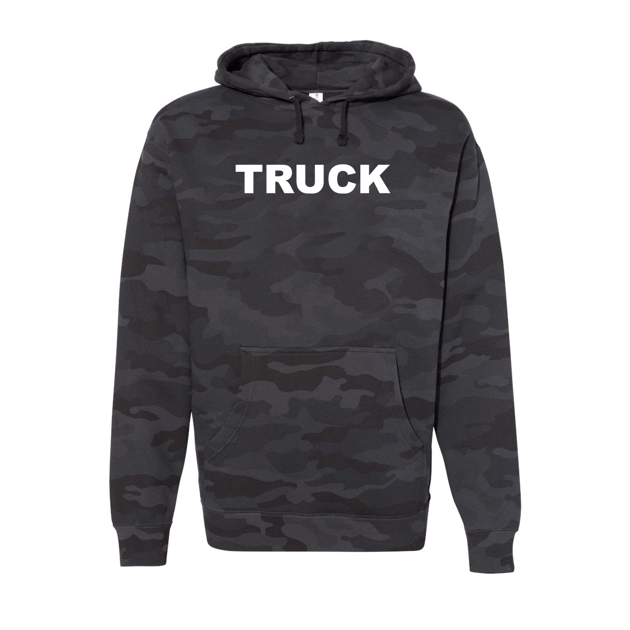 Truck Brand Logo Classic Unisex Hooded Sweatshirt Black Camo