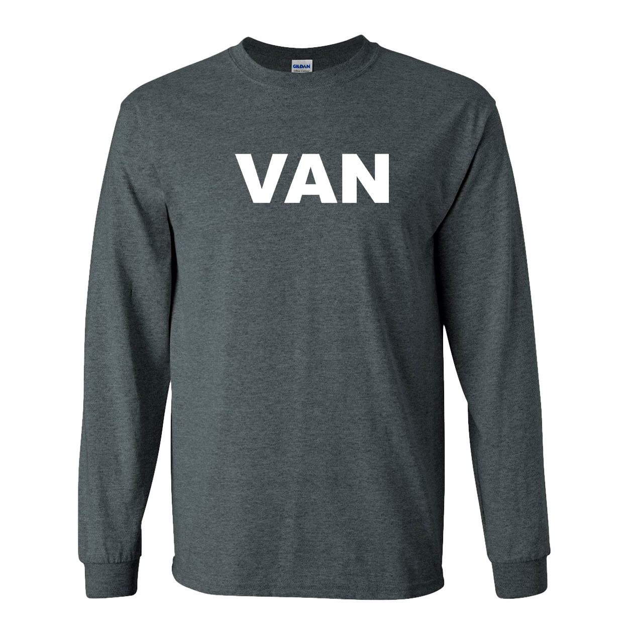 Van Brand Logo Classic Long Sleeve T-Shirt Dark Heather Gray