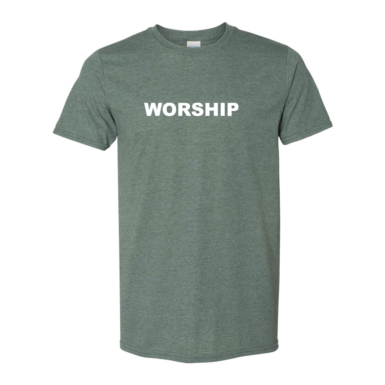 Worship Brand Logo Classic T-Shirt Military Green