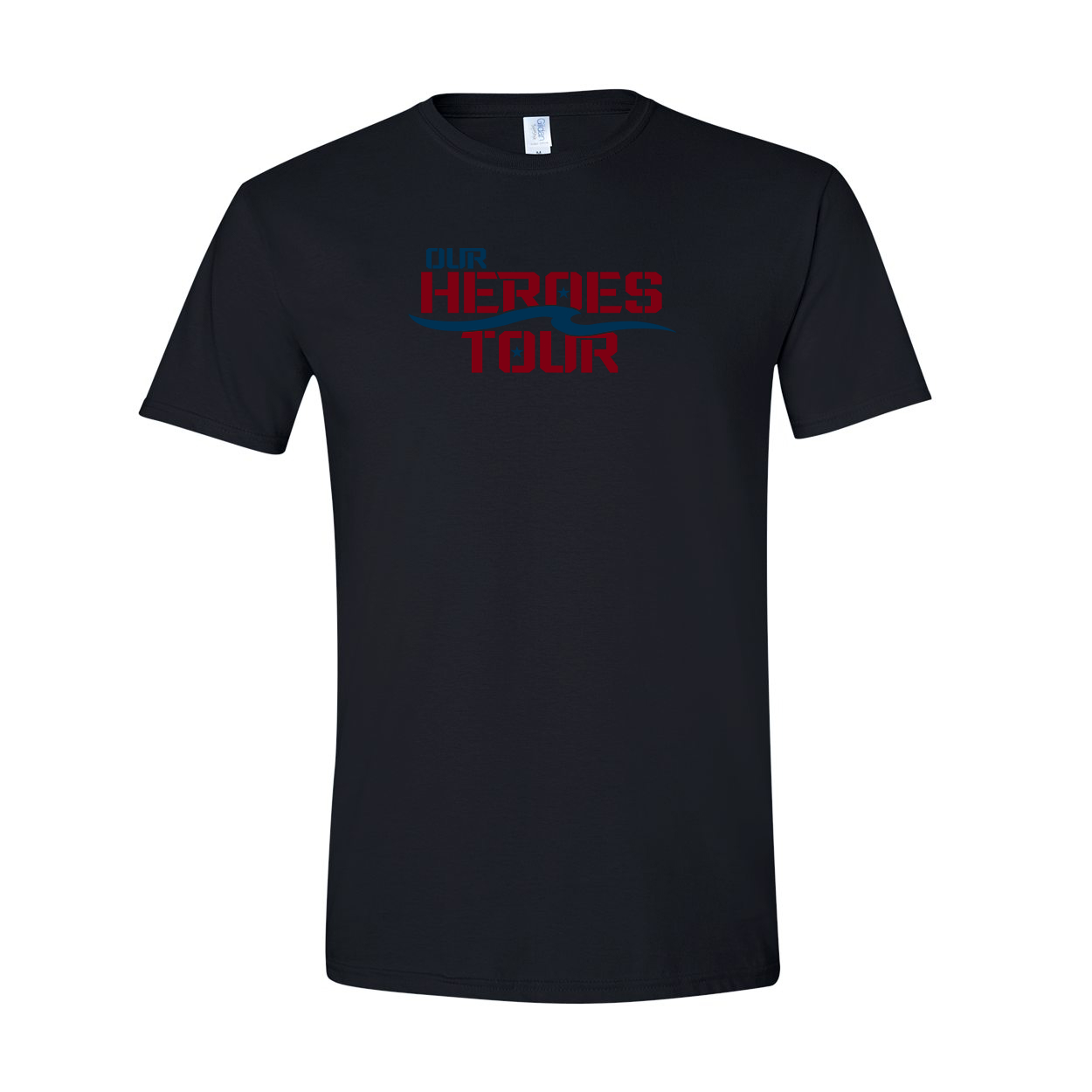 Our Heroes Tour Classic T-Shirt Black (White Logo)