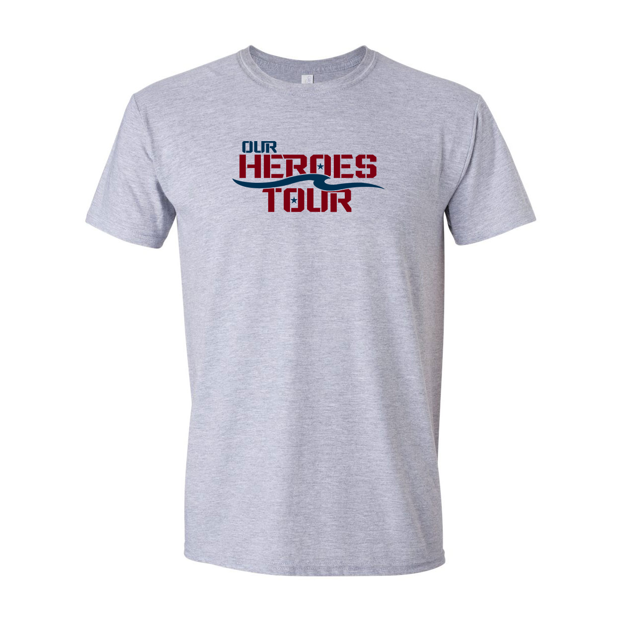Our Heroes Tour Classic T-Shirt Sport Gray (White Logo)