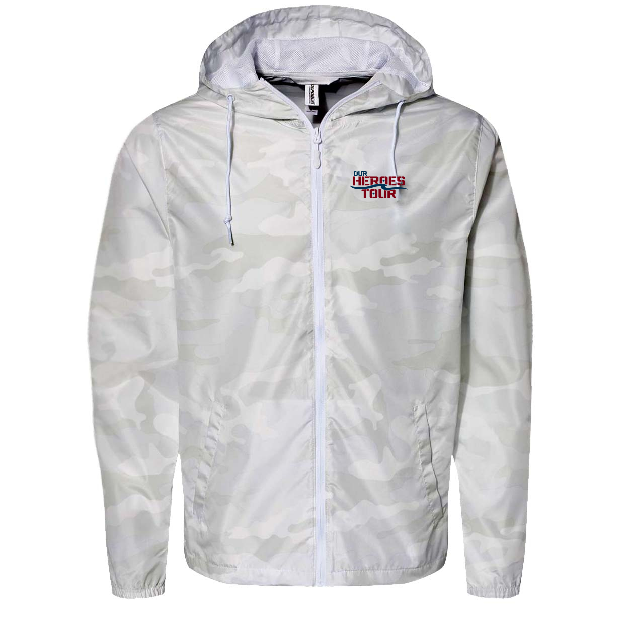 Our Heroes Tour Night Out Lightweight Windbreaker White Camo