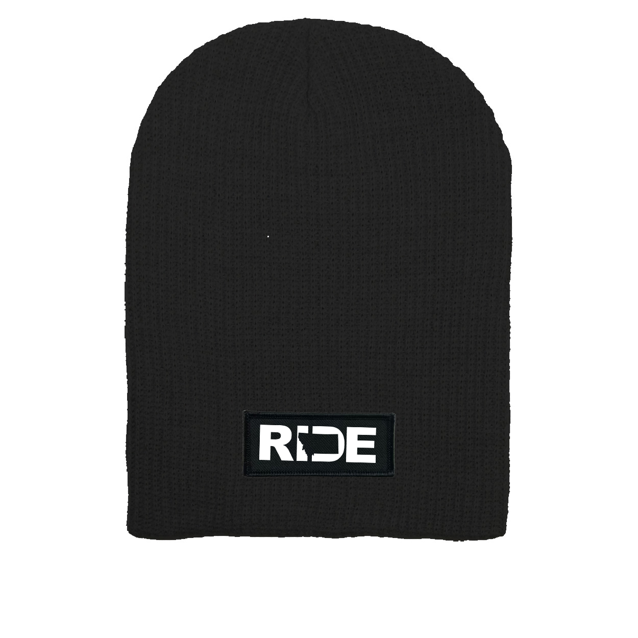Ride Montana Night Out Woven Patch Solid Slouchy Beanie Black