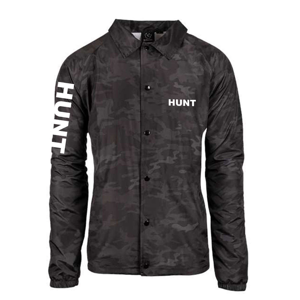 Hunt Brand Logo Classic Mentor Jacket Black Camo