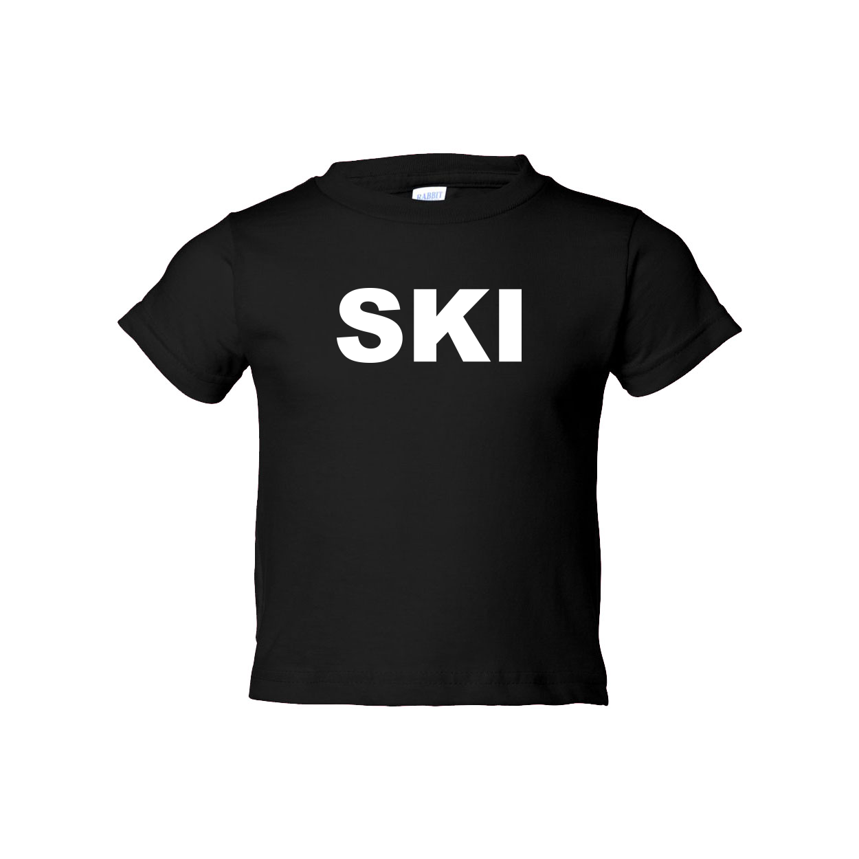 Ski Brand Logo Classic Toddler T-Shirt Black