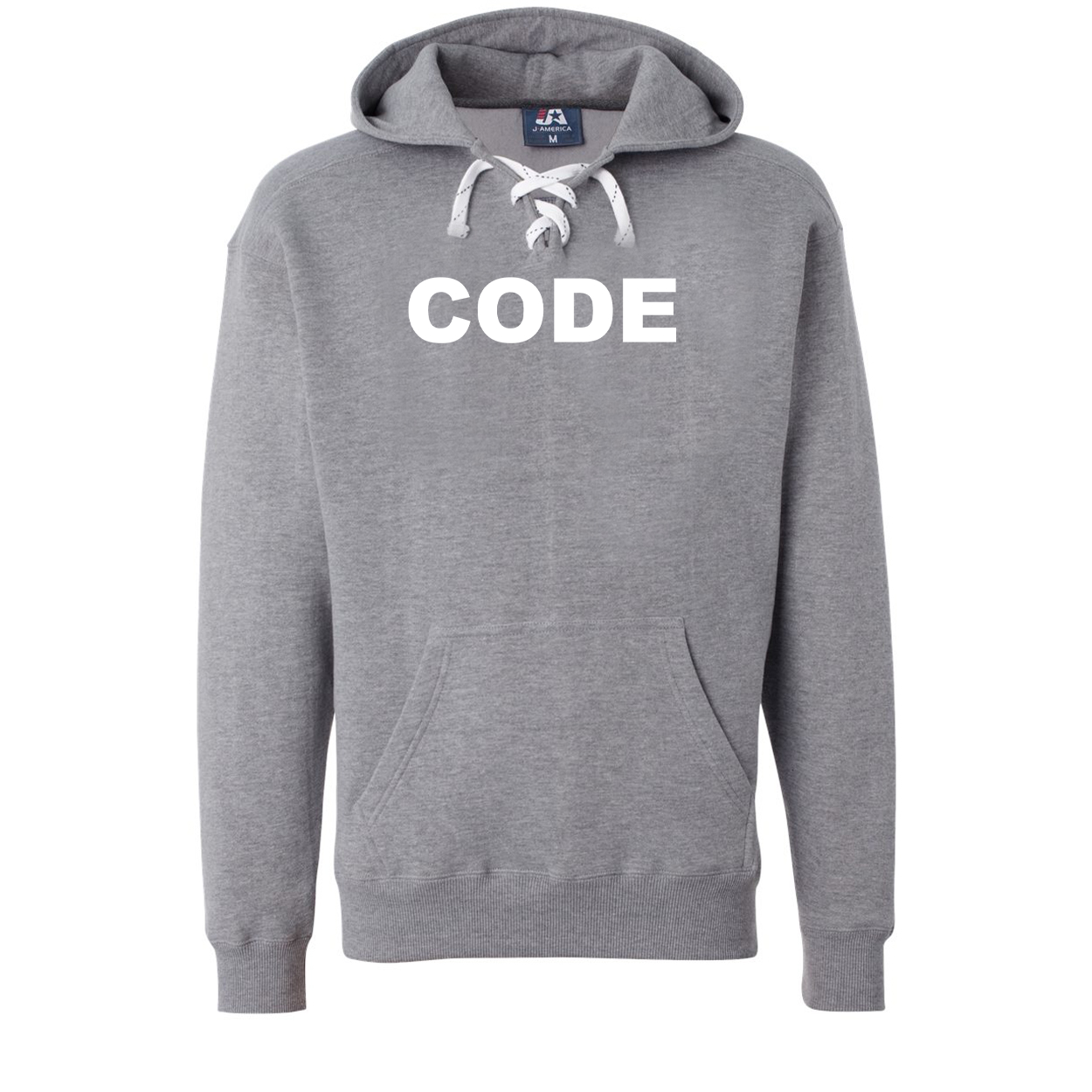 Code Brand Logo Classic Unisex Premium Hockey Sweatshirt Oxford (White Logo)