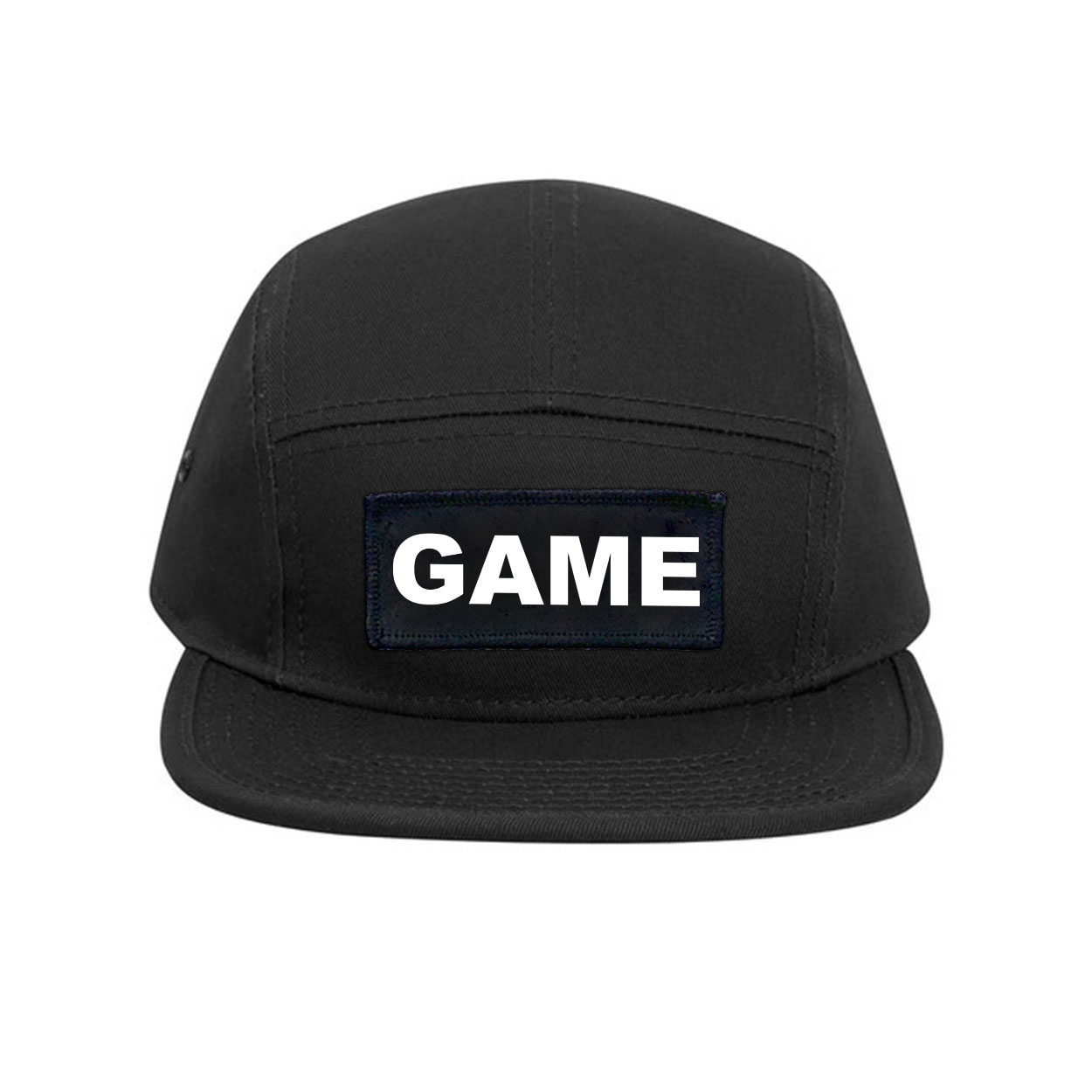 Game Brand Logo Classic Woven Patch Classic Camper Hat Black