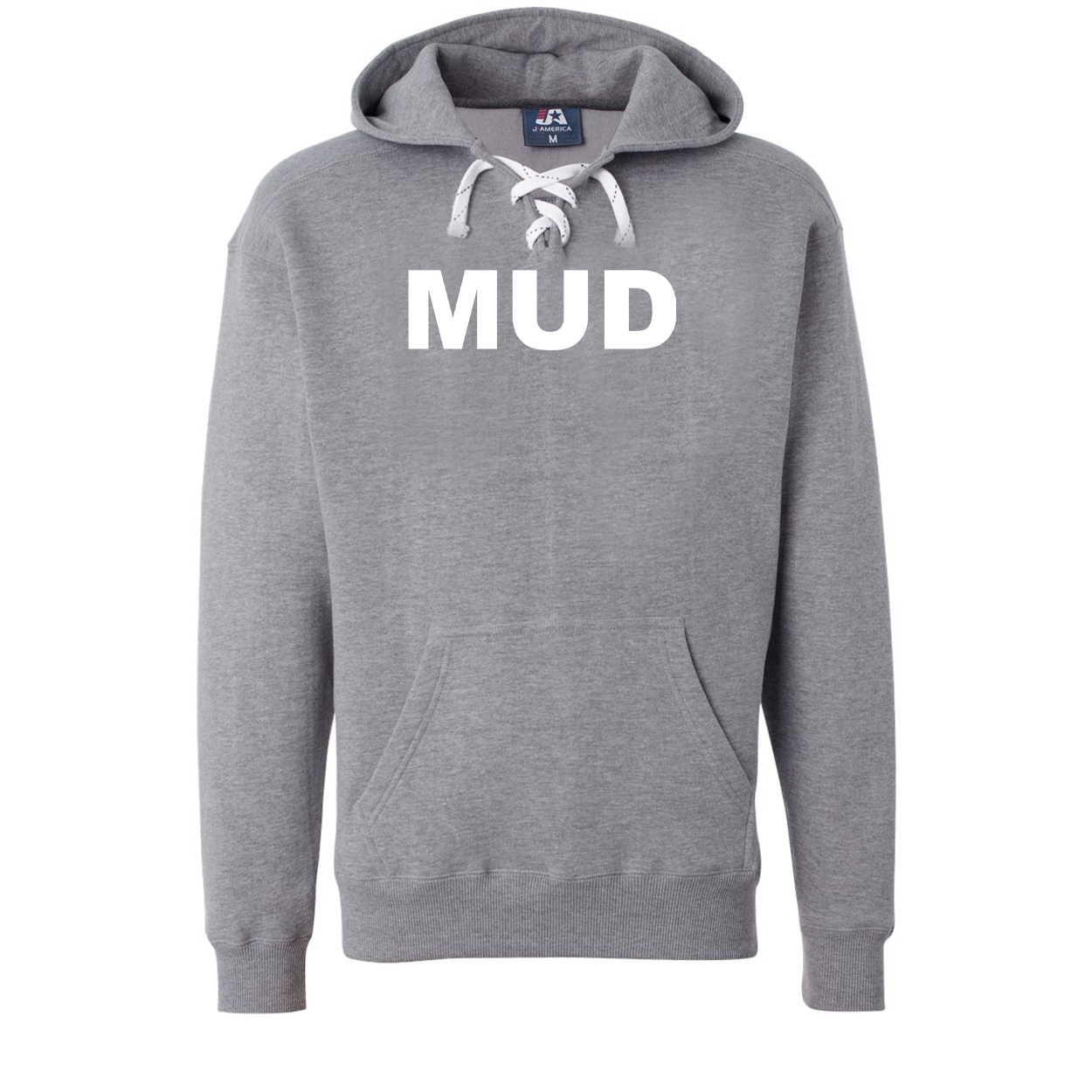 Mud Brand Logo Classic Unisex Premium Hockey Sweatshirt Oxford (White Logo)