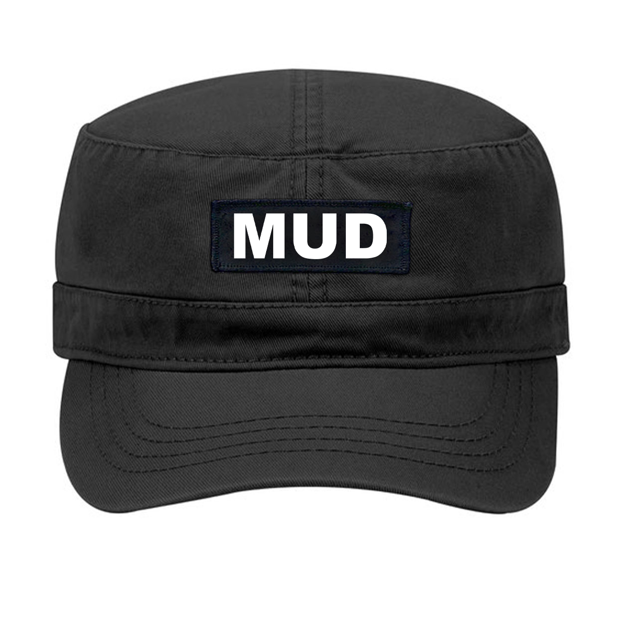 Mud Brand Logo Night Out Woven Patch Military Hat Black