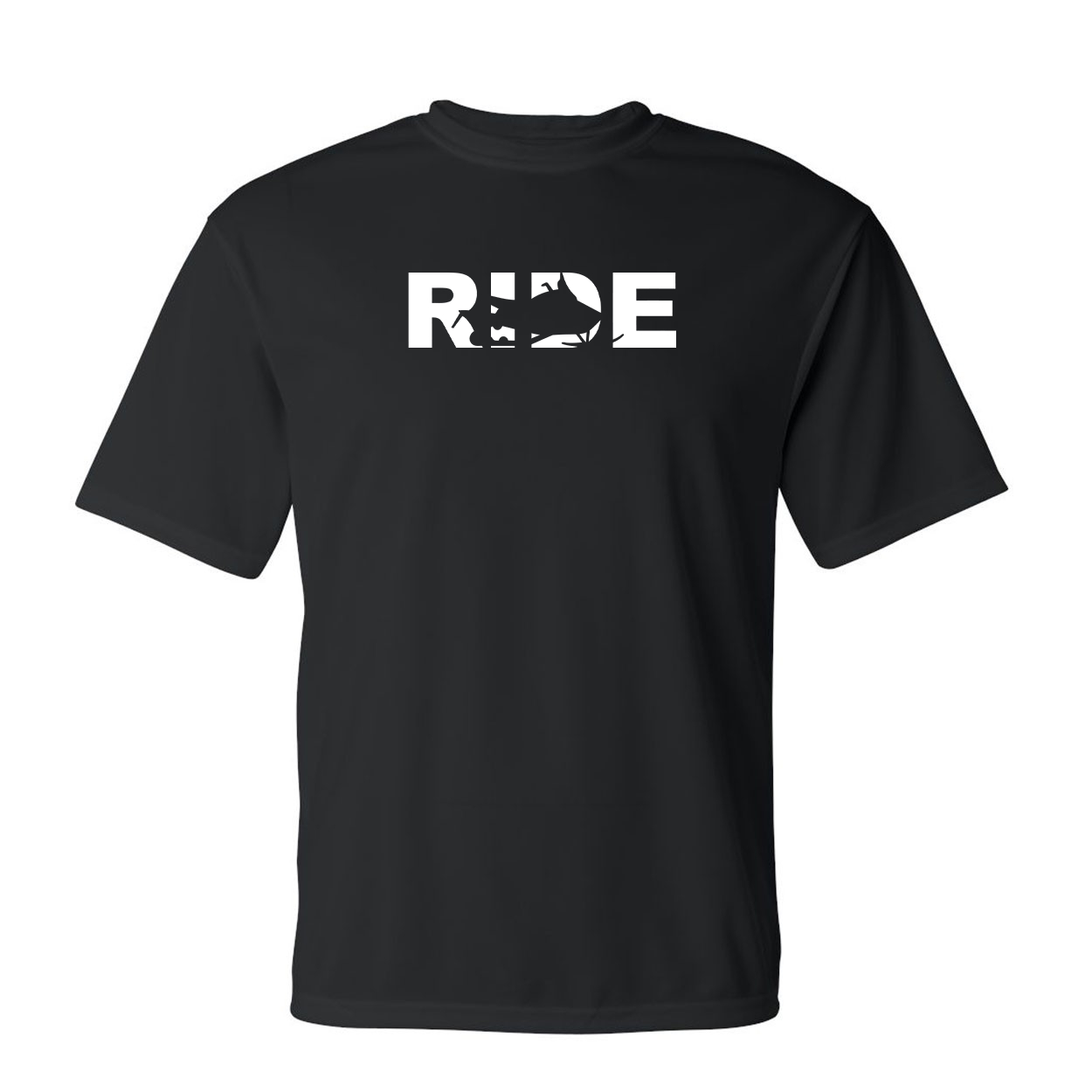 Ride Snowmobile Logo Classic Unisex Performance T-Shirt Black