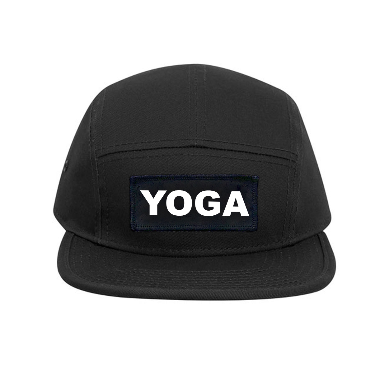 Yoga Brand Logo Classic Woven Patch Classic Camper Hat Black