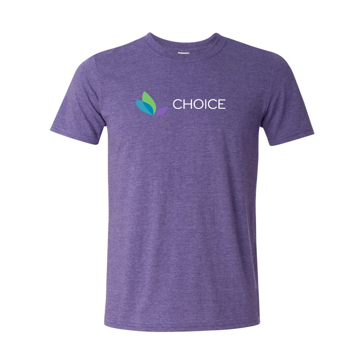 Choice Inc Classic T-Shirt Heather Purple (Black Logo)