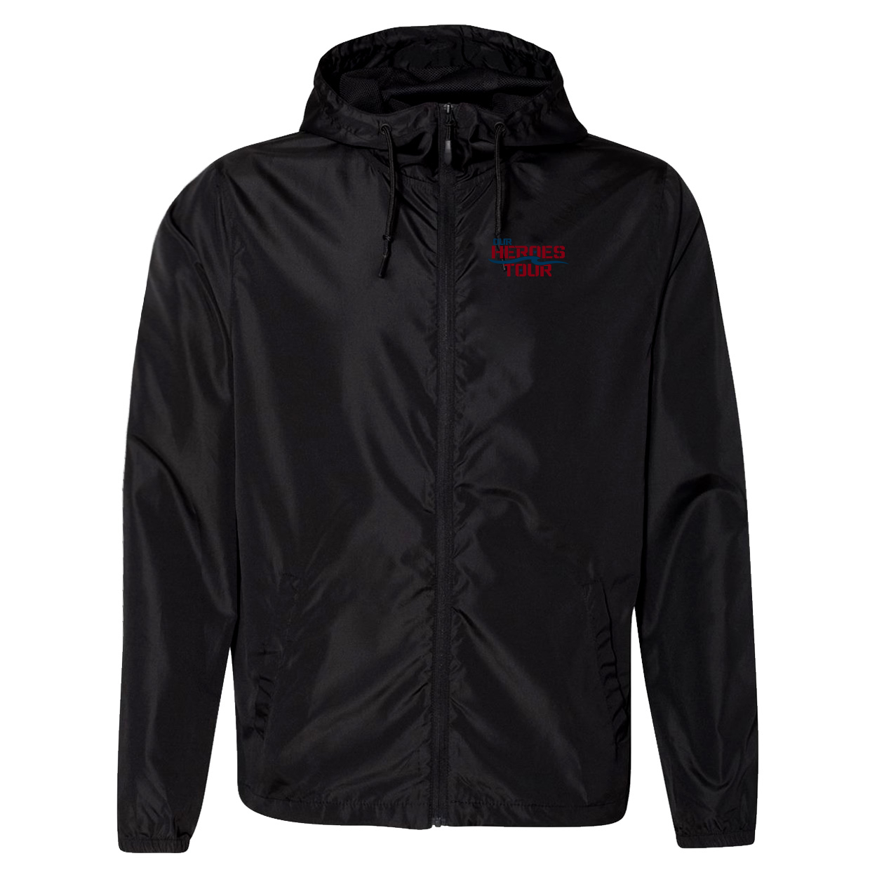 Our Heroes Tour Night Out Lightweight Windbreaker Black