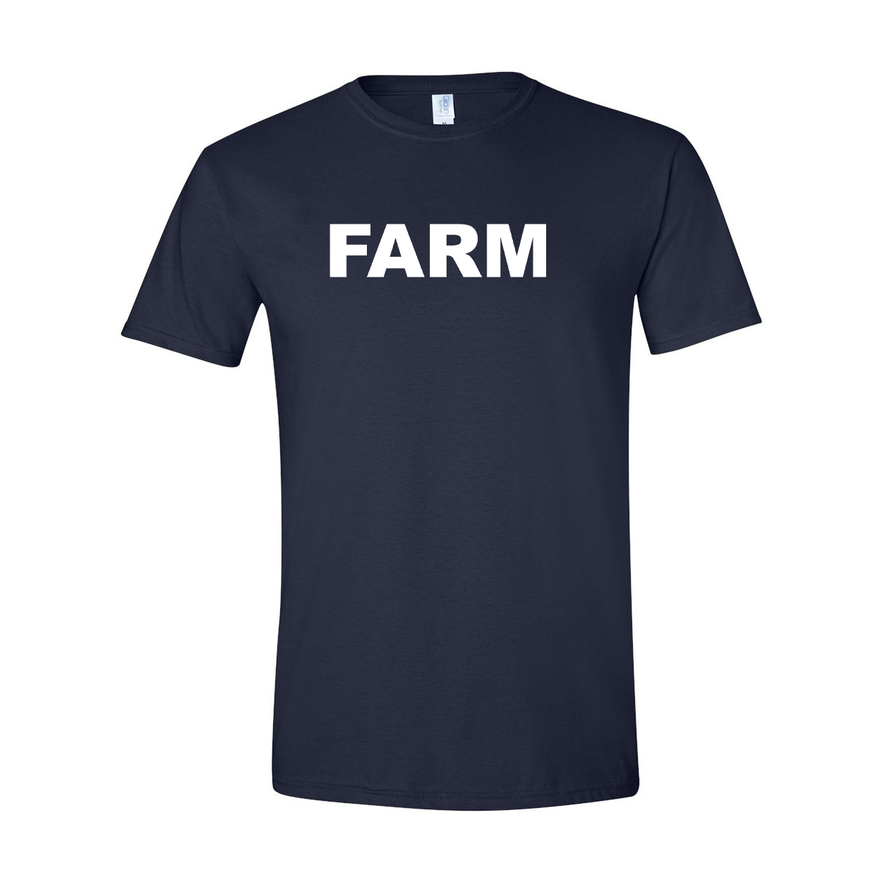 Farm Brand Logo Classic T-Shirt Navy