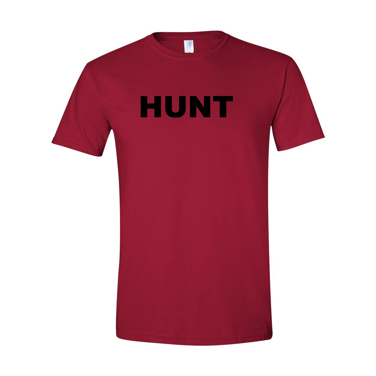 Hunt Brand Logo Classic T-Shirt Cardinal Red (Black Logo)