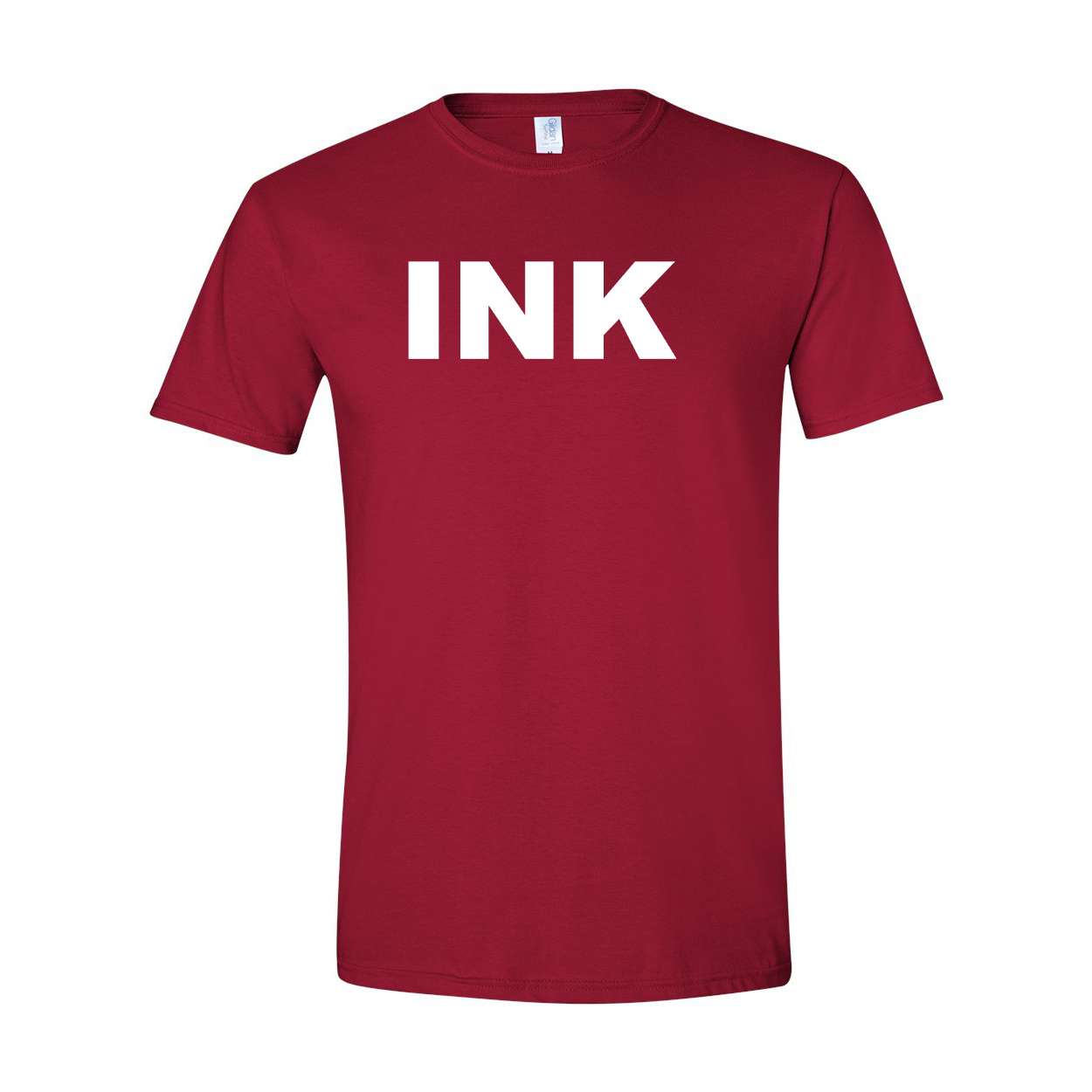 Ink Brand Logo Classic T-Shirt Cardinal Red (Black Logo)