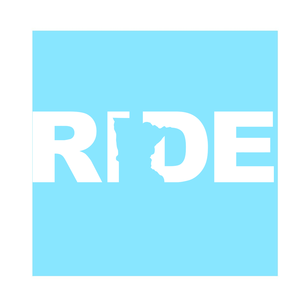 Ride Minnesota Classic Circle Decal (White Logo)