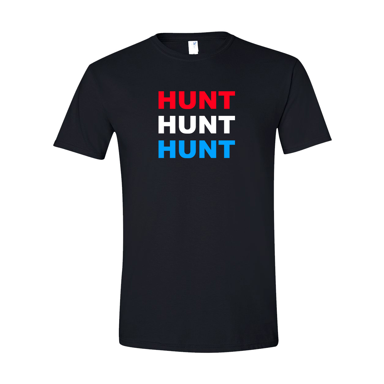 Hunt Brand Logo Classic 4th Of July T-Shirt Black