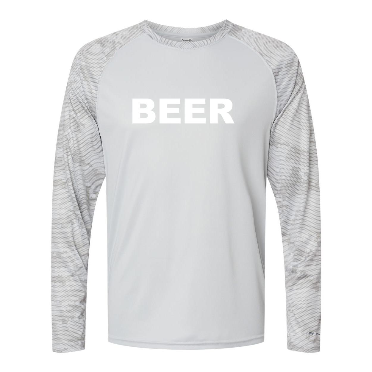 Beer Brand Logo Classic Camo Long Sleeve T-Shirt Aluminum