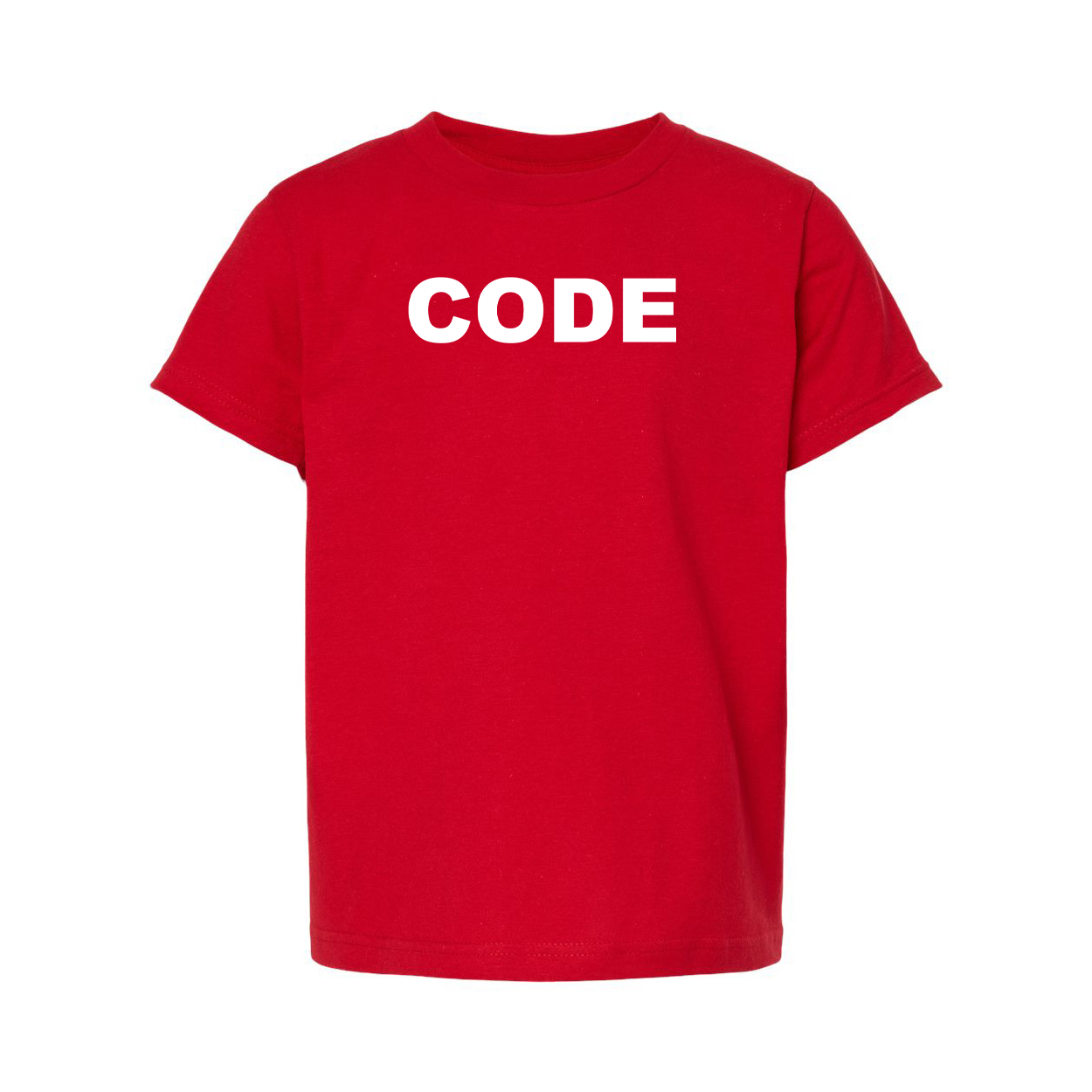 Code Brand Logo Classic Youth Unisex T-Shirt Red 