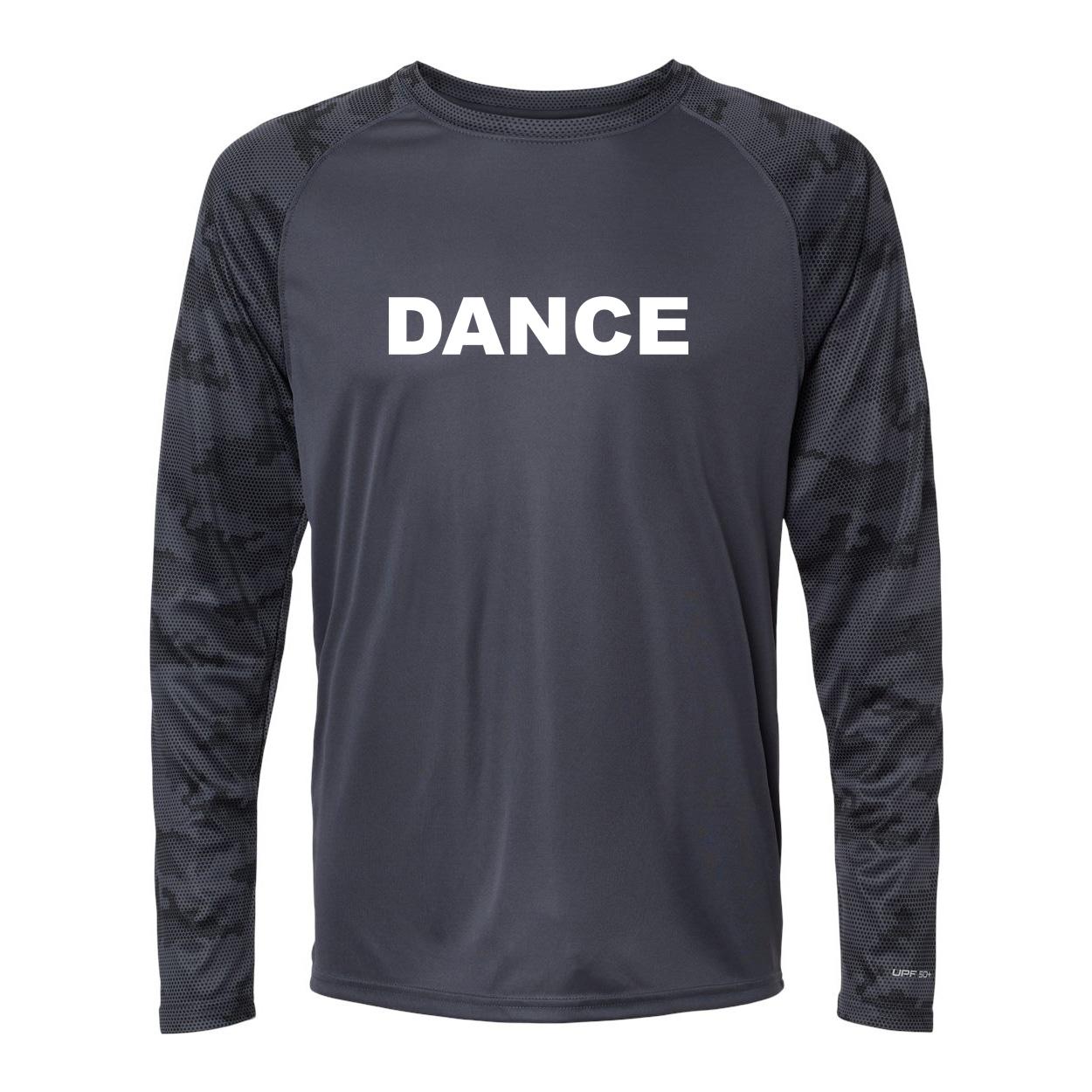 Dance Brand Logo Classic Camo Long Sleeve T-Shirt Graphite
