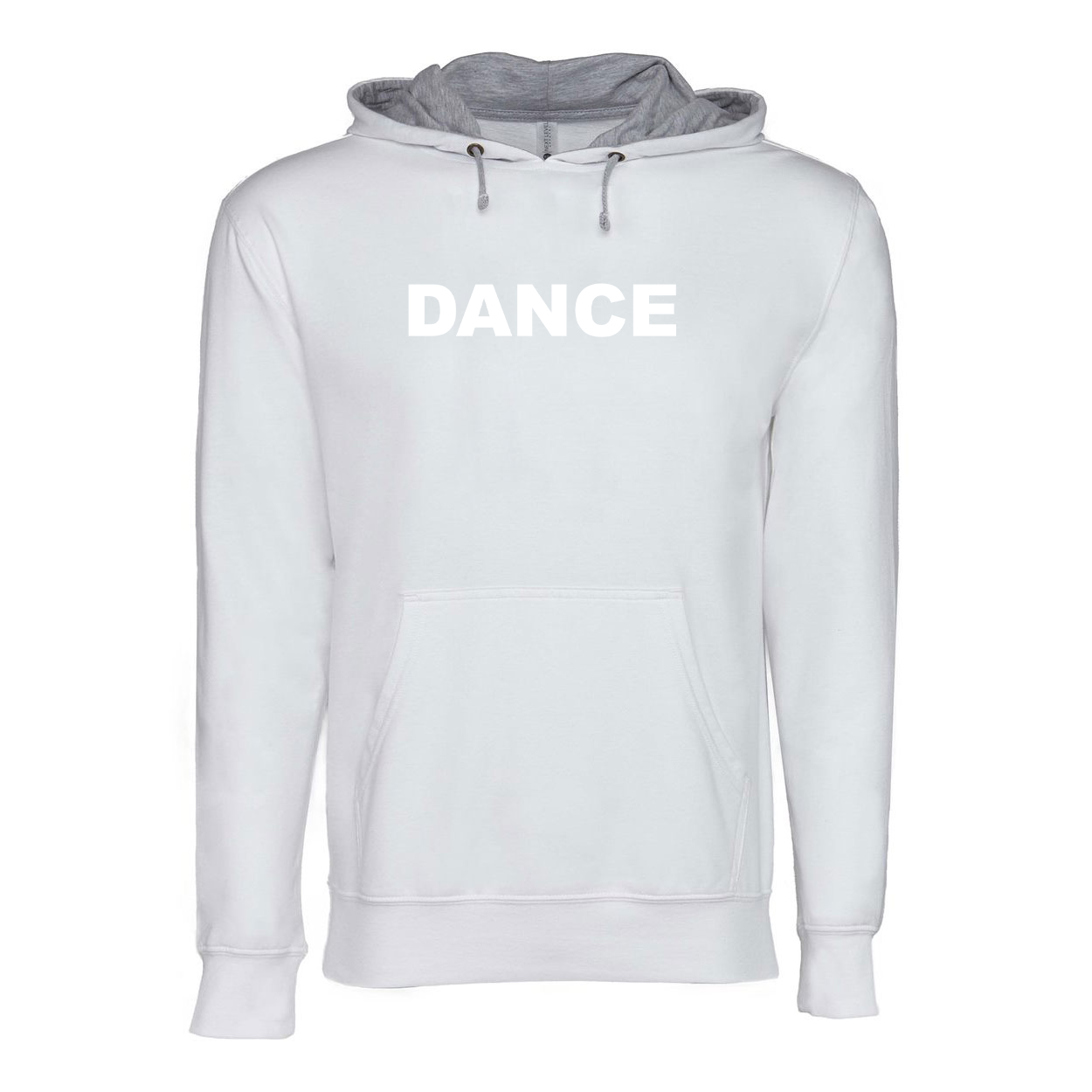 Dance Brand Logo Classic Lightweight Sweatshirt White/Heather Gray 