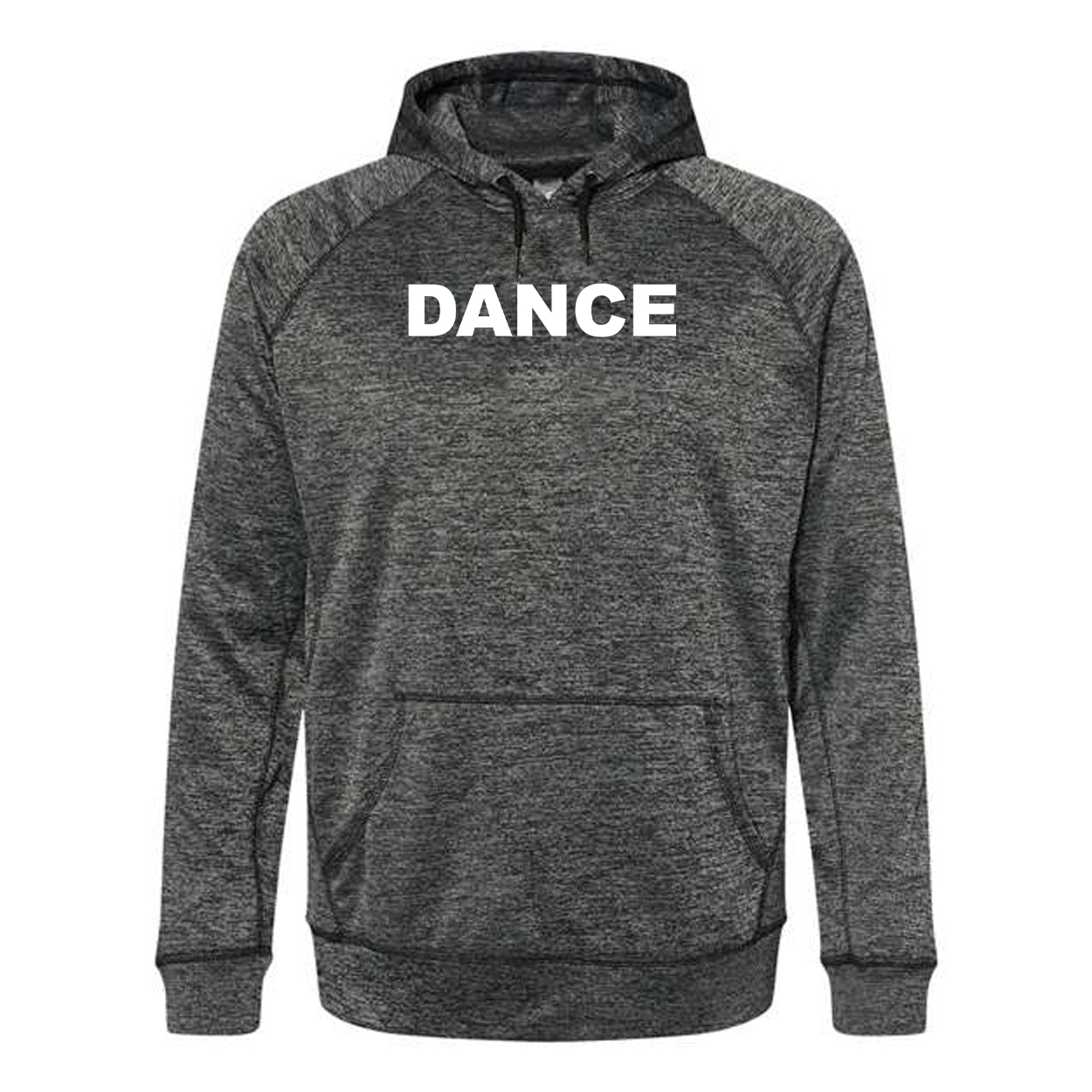 Dance Brand Logo Classic Performance Raglan Pullover Sweatshirt Heather Charcoal