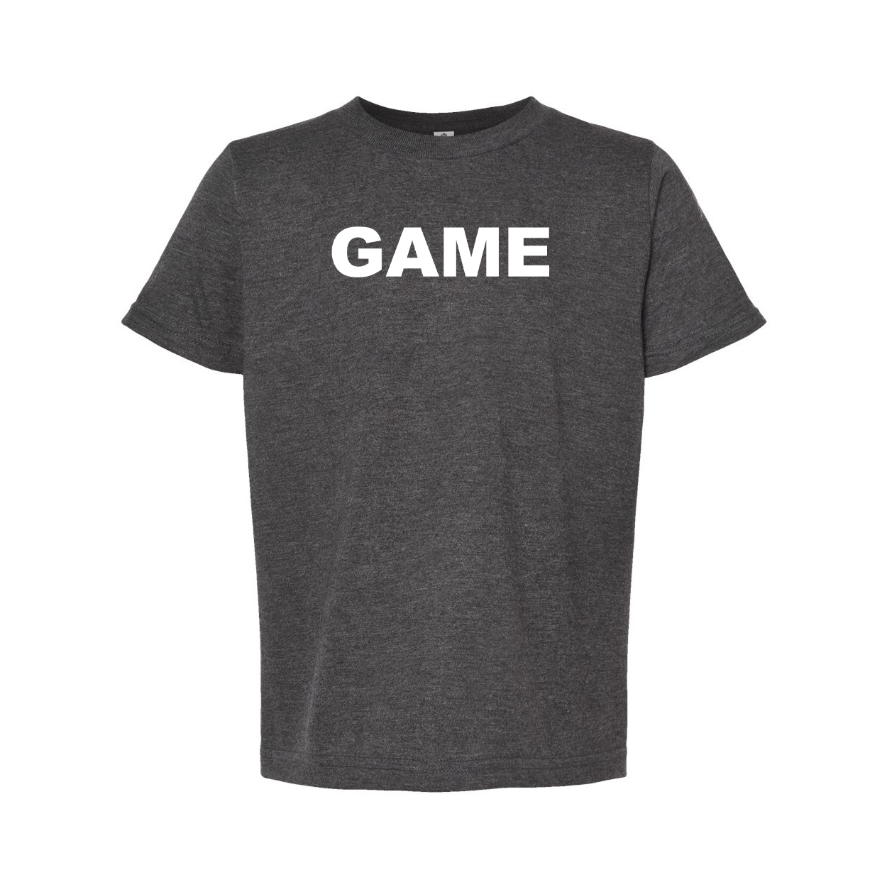 Game Brand Logo Classic Youth T-Shirt Dark Heather Gray