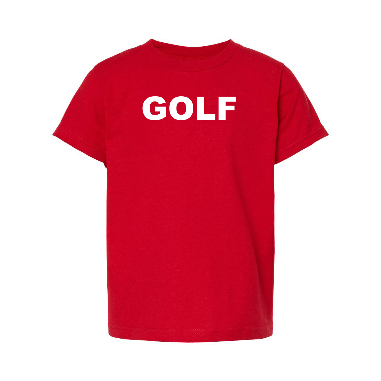 Golf Brand Logo Classic Youth Unisex T-Shirt Red 