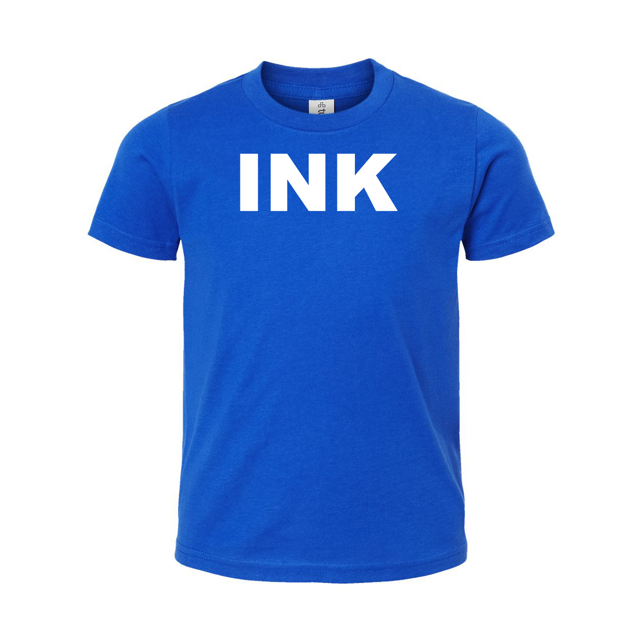 Ink Brand Logo Classic Youth T-Shirt Blue