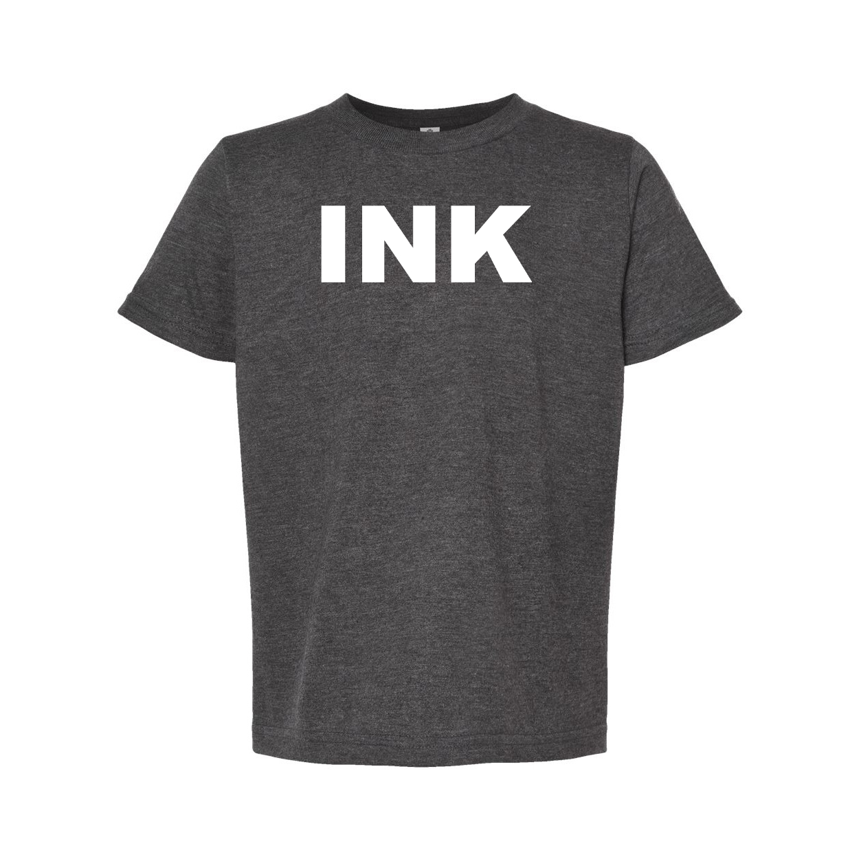Ink Brand Logo Classic Youth T-Shirt Dark Heather Gray