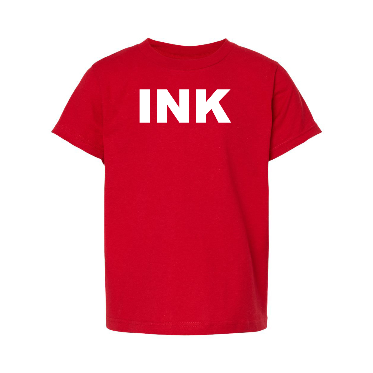 Ink Brand Logo Classic Youth Unisex T-Shirt Red 