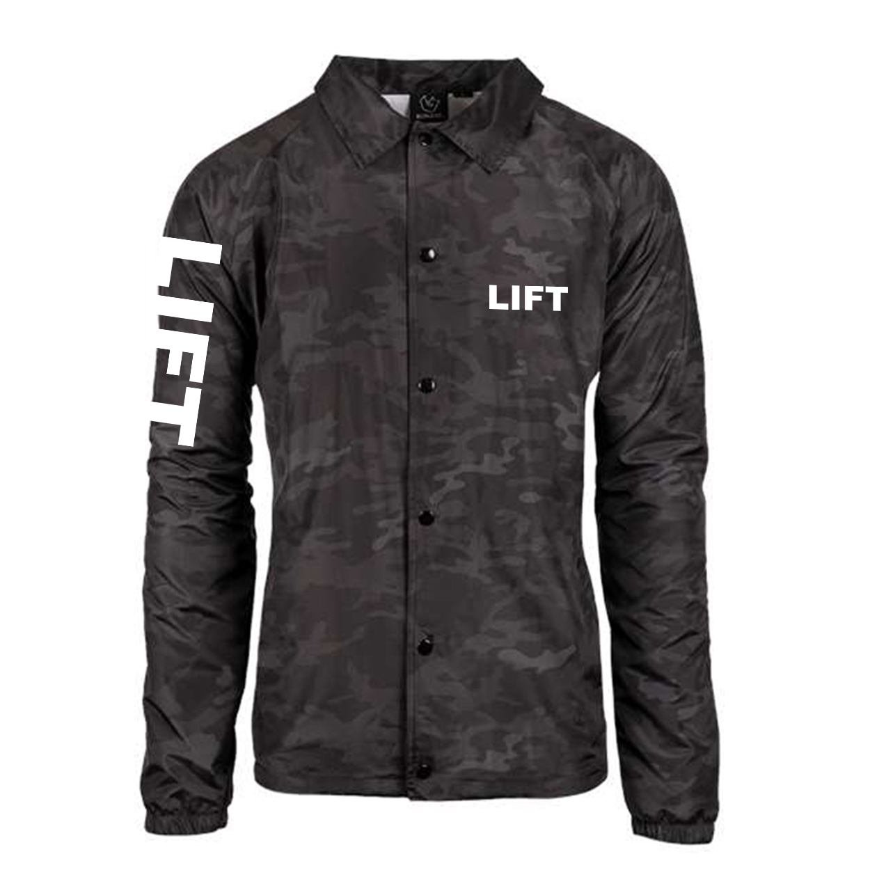 Lift Brand Logo Classic Mentor Jacket Black Camo 