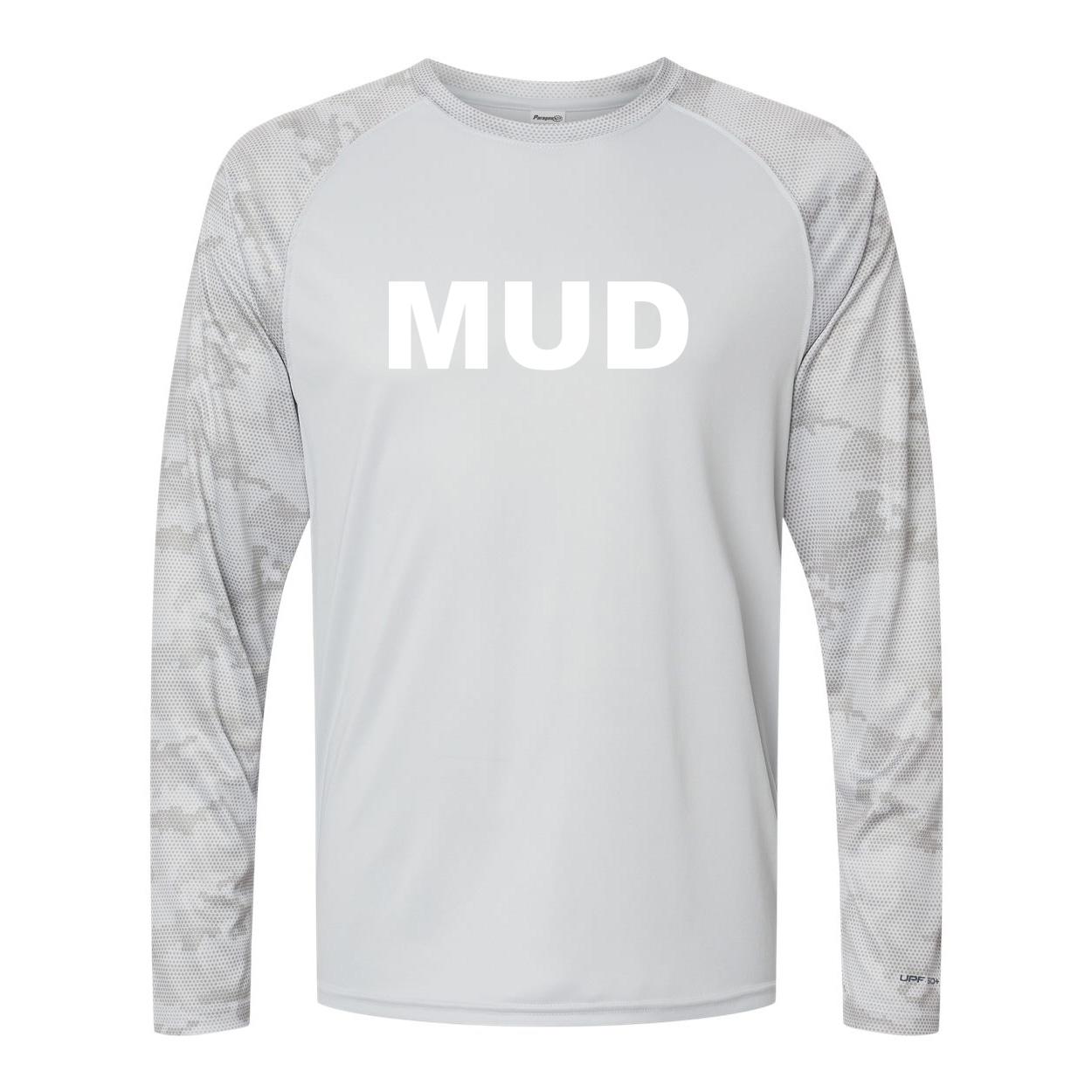 Mud Brand Logo Classic Camo Long Sleeve T-Shirt Aluminum
