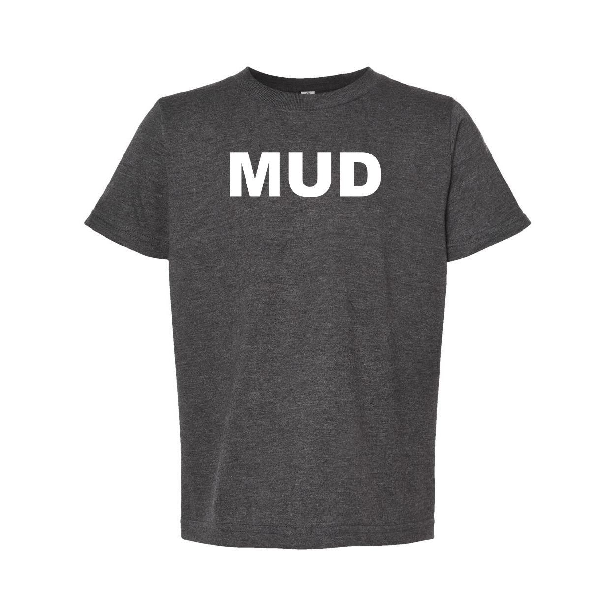 Mud Brand Logo Classic Youth T-Shirt Dark Heather Gray