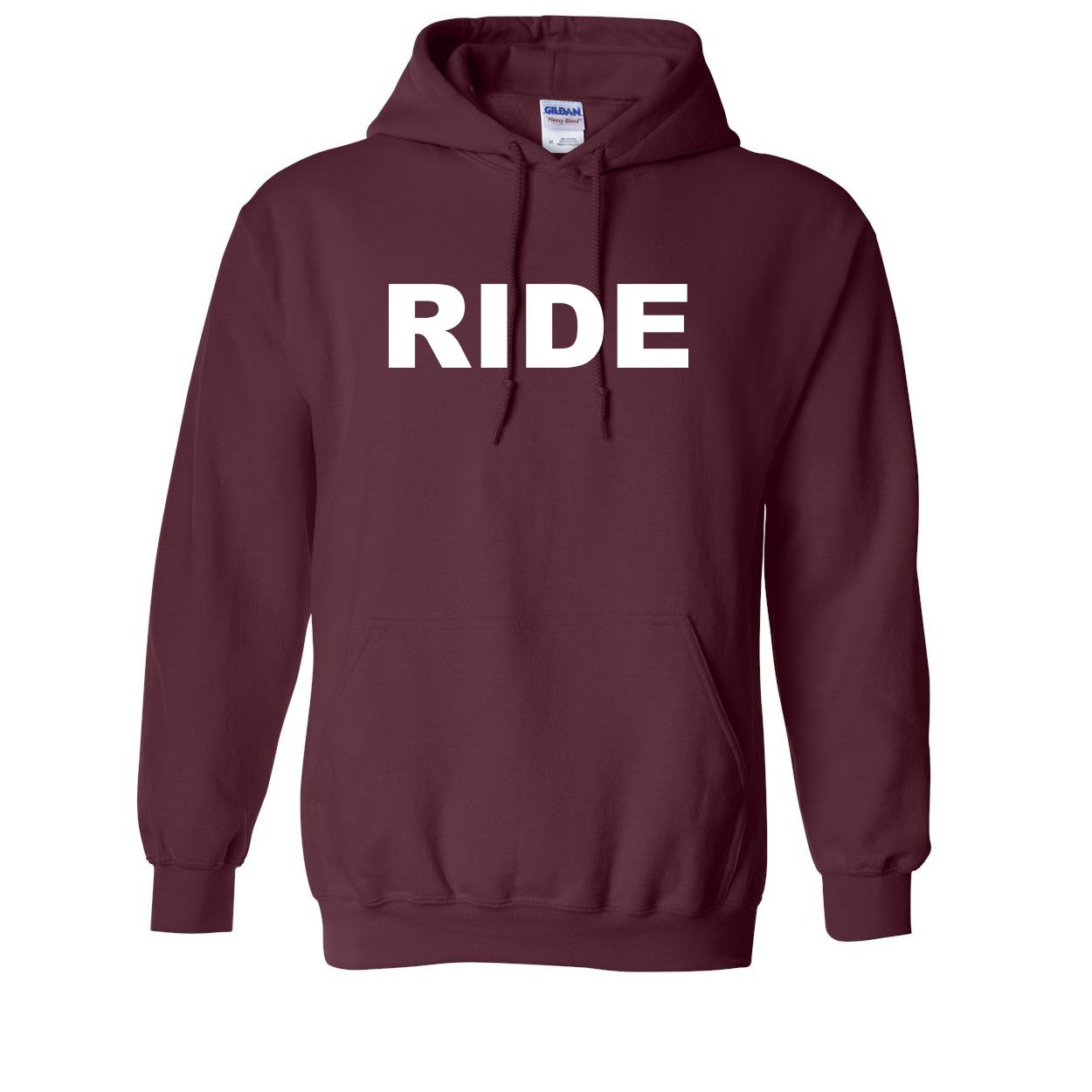 Ride Brand Logo Classic Sweatshirt Maroon
