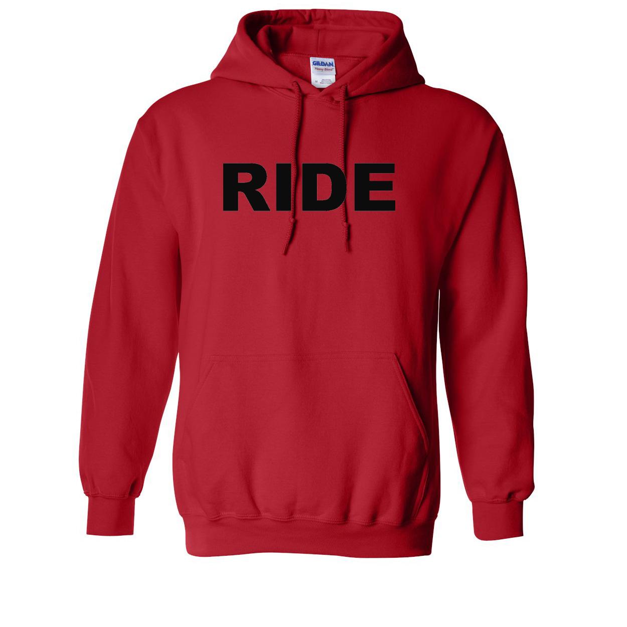 Ride Brand Logo Classic Sweatshirt Red (Black Logo)