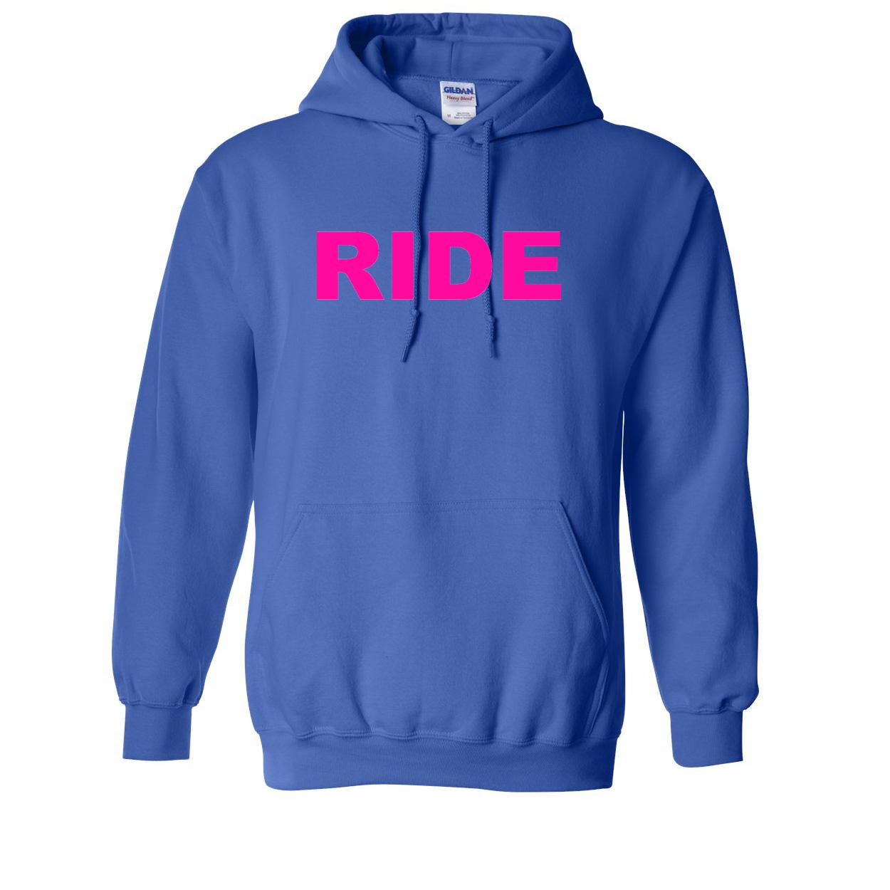 Ride Brand Logo Classic Sweatshirt Royal (Pink Logo)