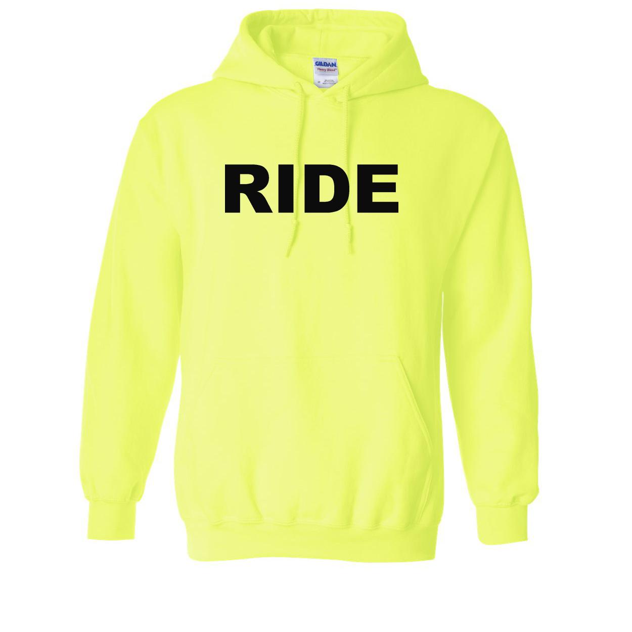 Ride Brand Logo Classic Sweatshirt Safety Yellow (Black Logo)